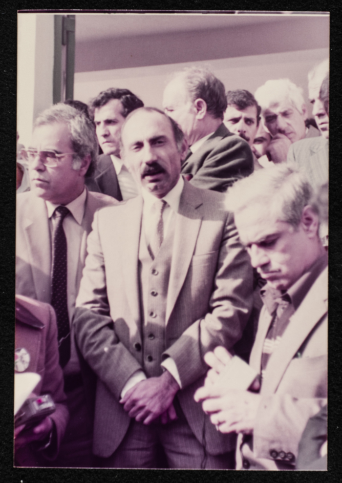A Mourner at Muin Bseiso's Funeral, Cairo, 1984