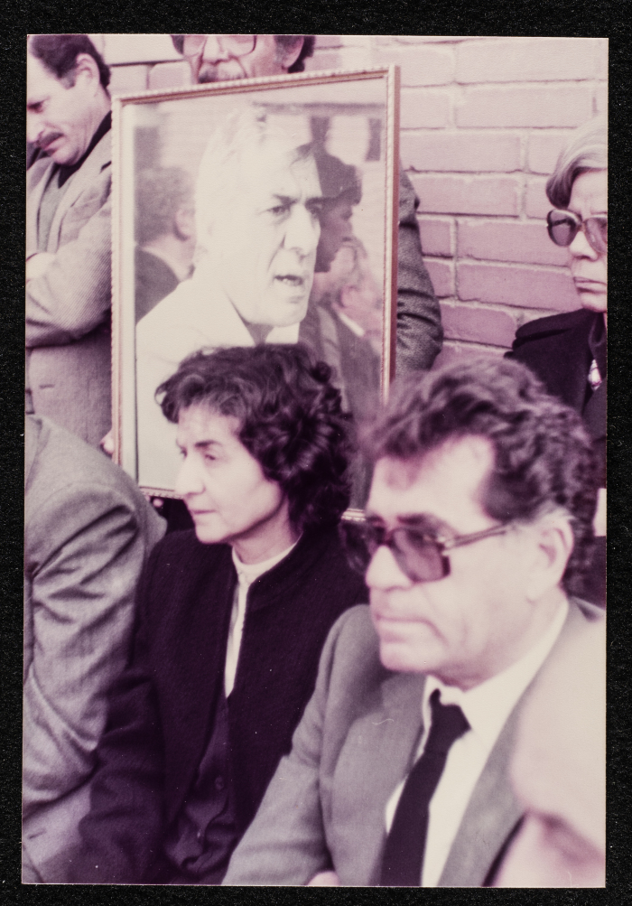 From Mu'in Bsaiso's Memorial Service, Cairo, 1984