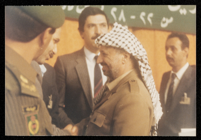 ياسر عرفات  والملك حسين، عمان، 1984
