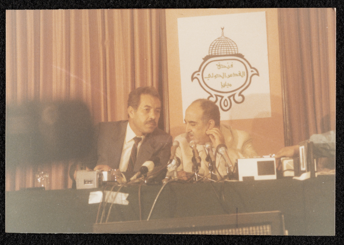 Salah Khalaf and Ahmad Abd al-Rahman, Amman, 1984