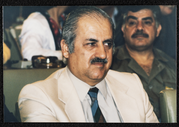 أحد المشاركين في الدورة الثامنة عشر للمجلس الوطني الفلسطيني، الجزائر، 1987