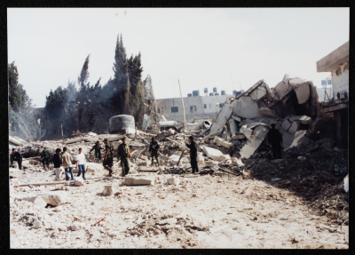 Israeli Destruction of the PA Presidency Headquarters, Ramallah, 2002