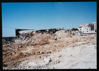  التدمير الإسرائيلي لمقر الرئاسة الفلسطينية، رام الله، 2002