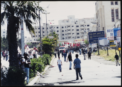  مسيرة خلال الانتفاضة الثانية، رام الله، 2001