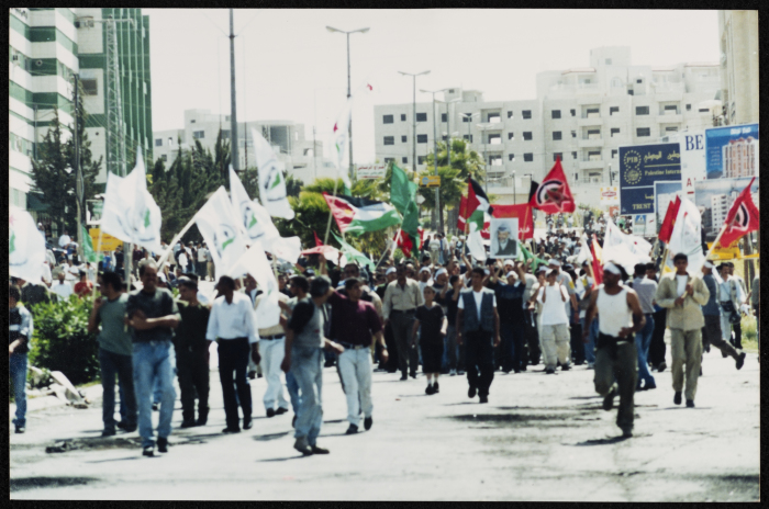  مسيرة خلال الانتفاضة الثانية، رام الله، 2001