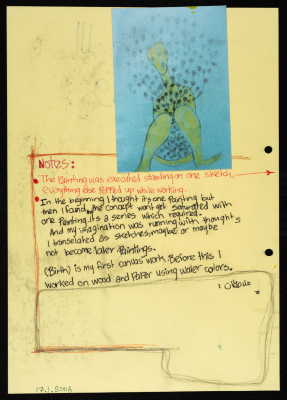 A Sketch from "Loss" Project by the Artist Layan Shawabka