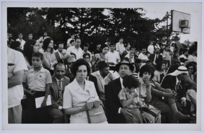 Mahira Dajani during a Scouting Ceremony, Ramallah, 1960-1969