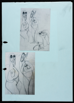 A Draft Sketch from "Loss" Portfolio by Layan Shawabka