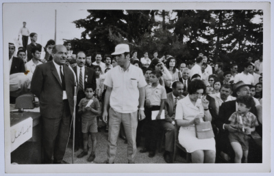 Mahira Dajani during a Scouting Ceremony, Ramallah, 1960-1969