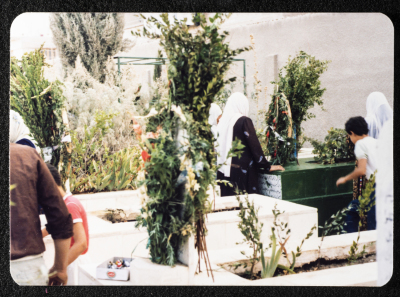 Visiting the Shaheeds Cemetery, Yarmouk Camp, 1983- 1989