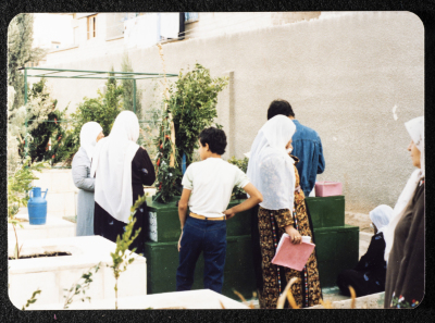 Visiting the Shaheeds Cemetery, Yarmouk Camp, 1983- 1989