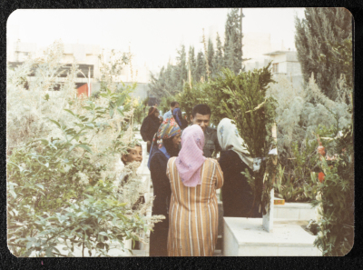 Visiting the Shaheeds Cemetery, Yarmouk Camp, 1983- 1989