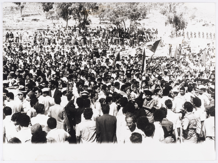 A Glimpse of the Funeral March of the Victims of the Israeli Raid on Hammam Chott