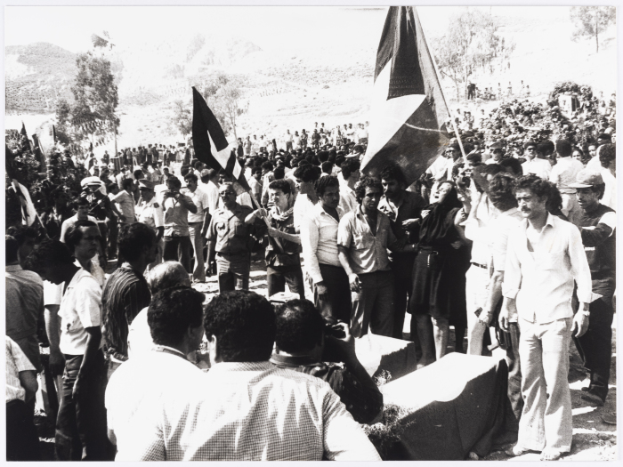 The Funeral Procession of the Shaheeds of the Israeli Air Raid, Hammam Chott, 1985