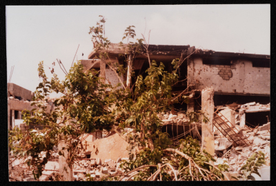 A Glimpse of the Destruction Across Samed's Factories in Beirut, June 1985