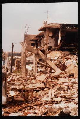 A Glimpse of the Destruction Across Samed's Factories in Beirut, June 1985