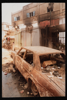 A Glimpse of the Trails of Destruction across Samed