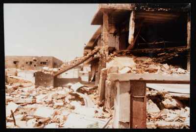 A Glimpse of the Trails of Destruction across Samed