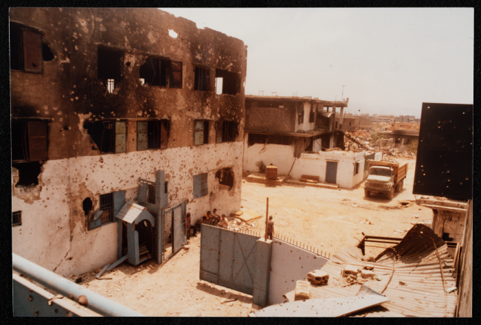 A Glimpse of the Trails of Destruction across Samed's Factories, Beirut, 1985