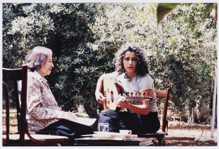 Sabreen Group with Poet Fadwa Tuqan, 2000