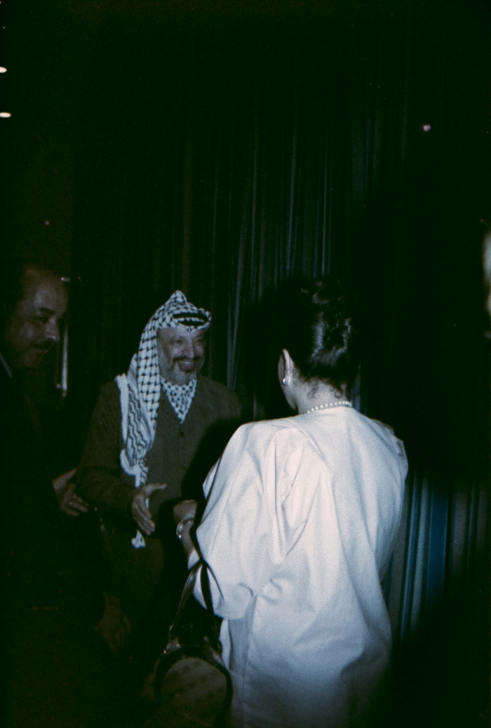 Yasser Arafat at the PNC's 18th Session, Algeria, 1987