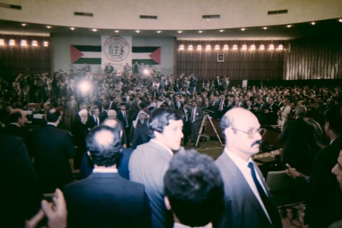 المشاركين في الدورة الثامنة عشر للمجلس الوطني الفلسطيني، الجزائر، 1987