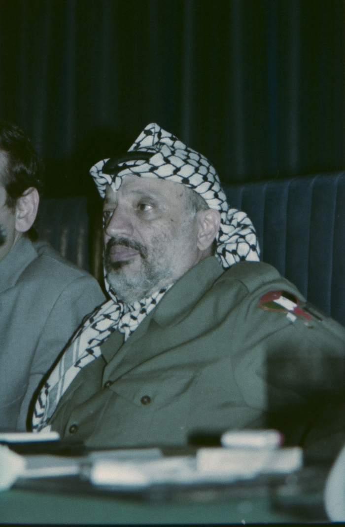 Yasser Arafat at the 18th Session of the PNC, Algeria, 1987
