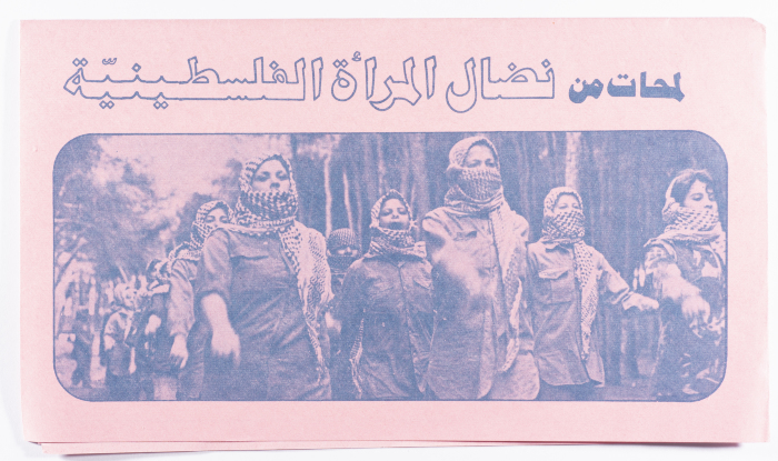 "Glimpses of the Struggle of Palestinian Women", a Brochure