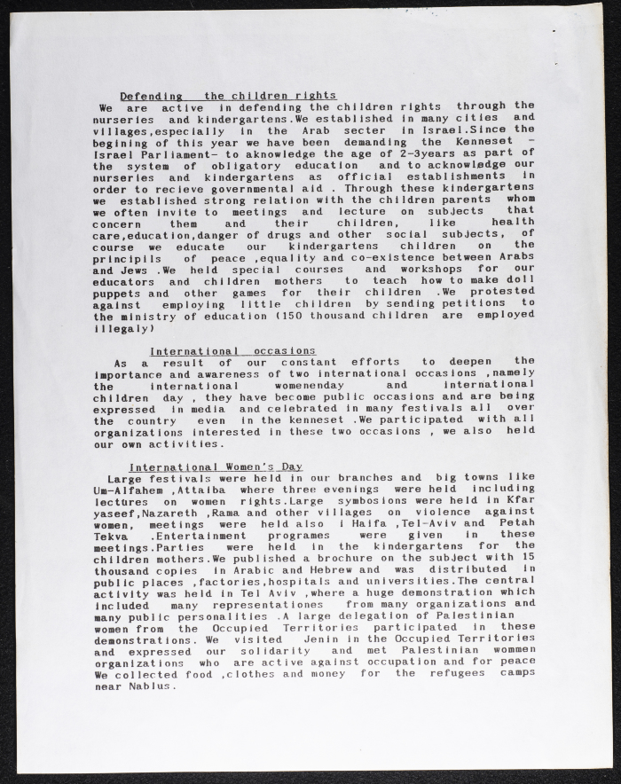 Yafa Bigbish's Speech 