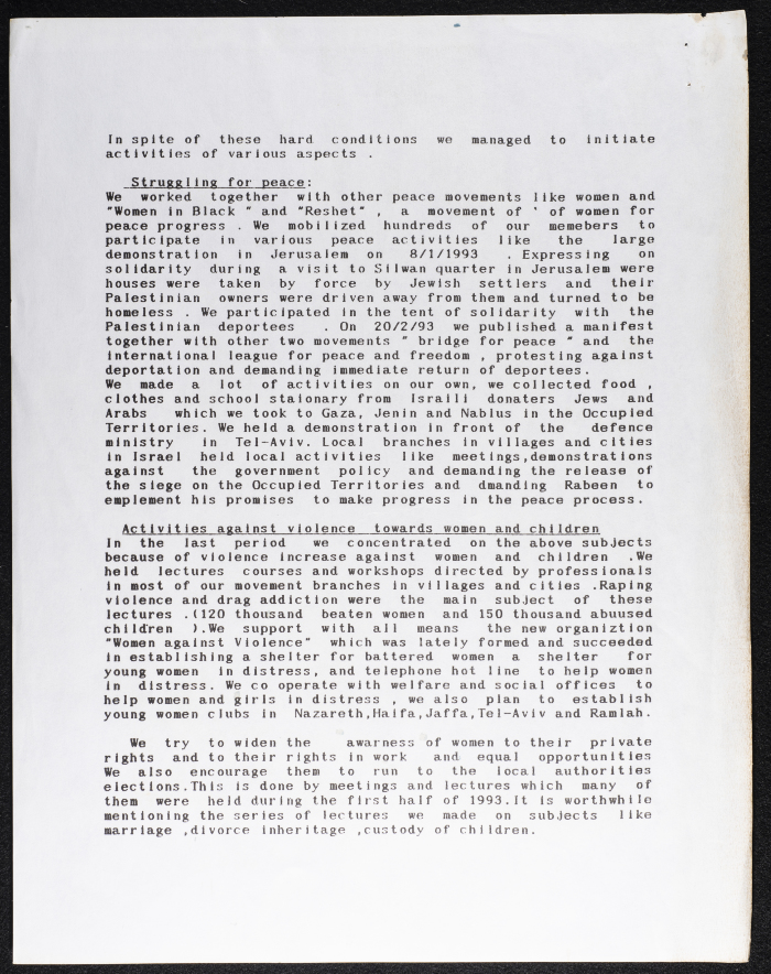 Yafa Bigbish's Speech 