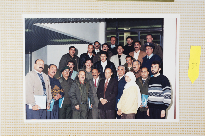 Mahmoud Seyam with the Gaza Airport Staff