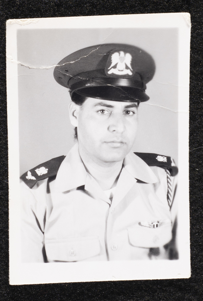 Portrait of Mahmoud Seyam with the Libyan Air Force
