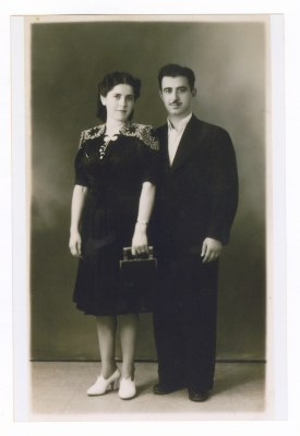 Fahem Issa Abdullah and Nadia Gurban Azam on their honeymoon