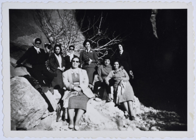 Jerusalem Scout Guides on a Trip, Petra, 1963