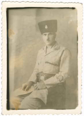 A Portrait of an Officer with the Jordanian Border Guards, 1930-40 