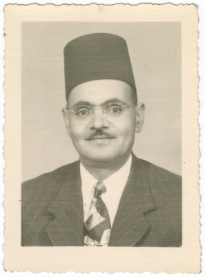 A Portrait Taken at al-Hambra Studio in Ramallah 
