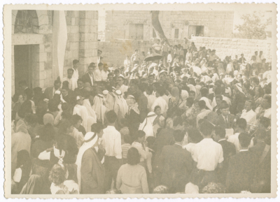 A Gathering at a Square in Birzeit 