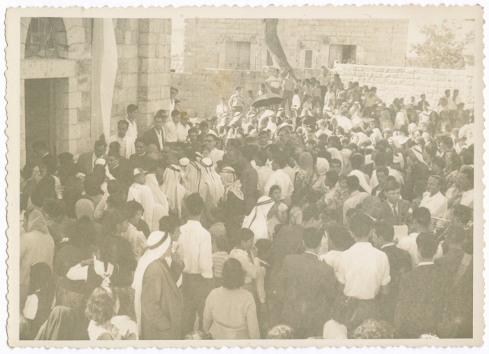 A Gathering at a Square in Birzeit 