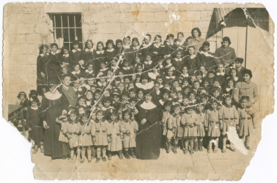 Students and teachers of the Latin School of Birzeit