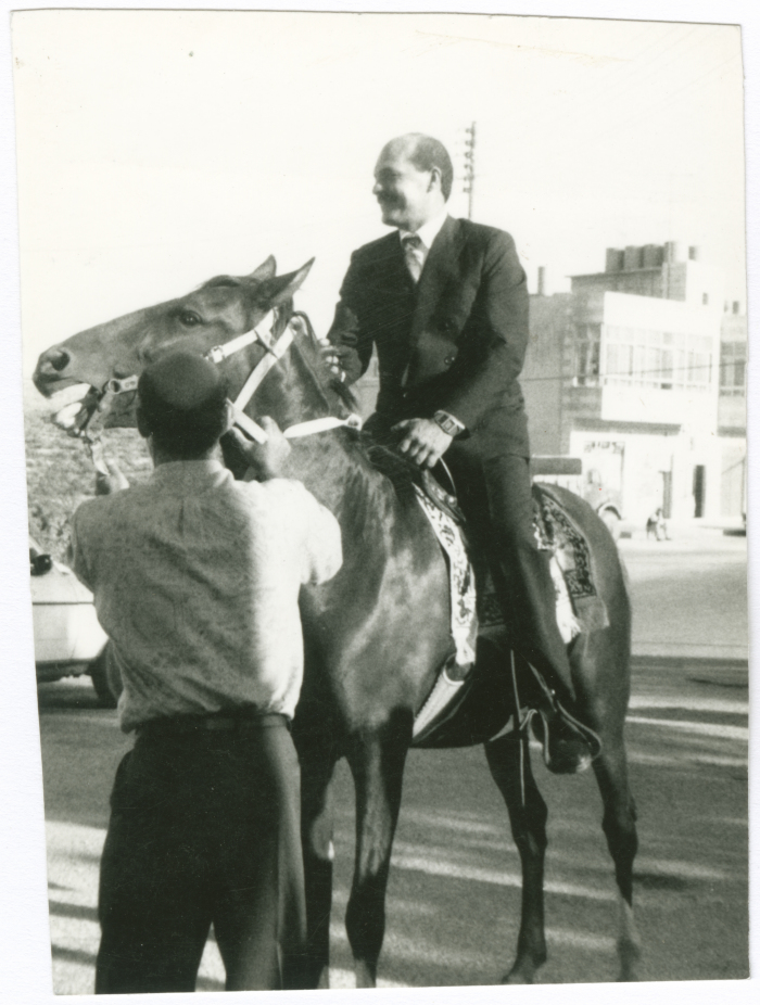 The groom waiting for his bride on their wedding day