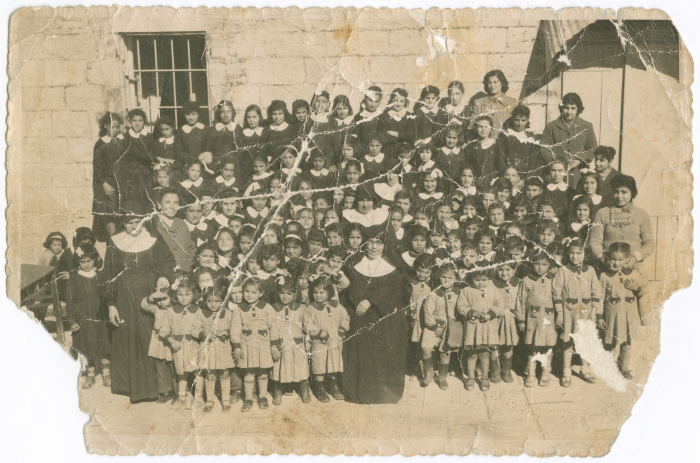Students and teachers of the Latin School of Birzeit