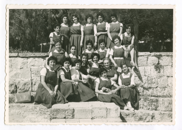 Students with their teacher