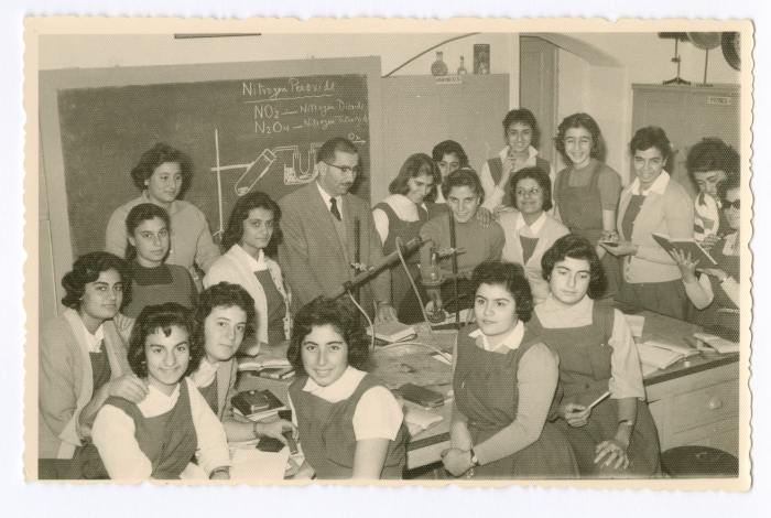 Students in the chemistry lab