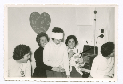 Students playing in the classroom