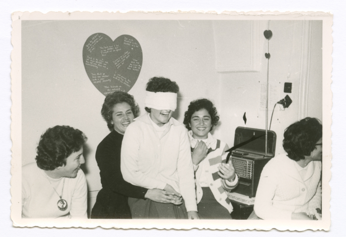 Students playing in the classroom