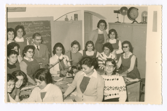 Students in the chemistry lab