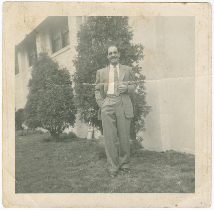 a portrait of an expatriated young man