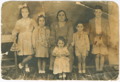 A grandmother and her granddaughters
