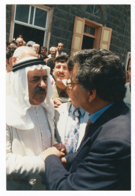Saméh al-Qassim with Mansour Atrash