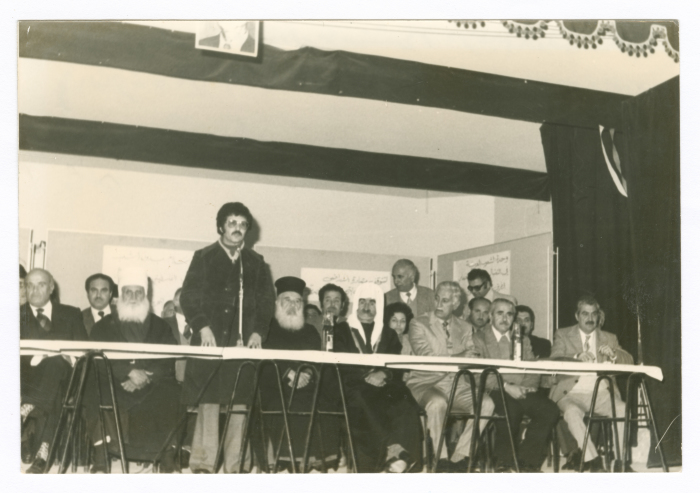 Saméh al-Qassim at a festival